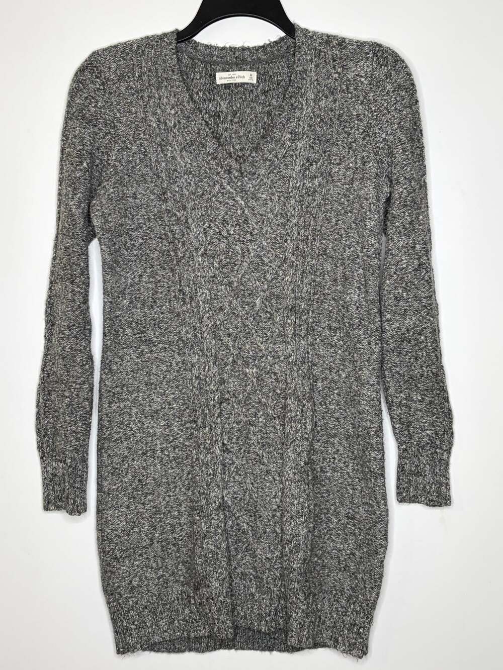 Abercrombie & Fitch Gray Long Sleeve Sweater Dress M